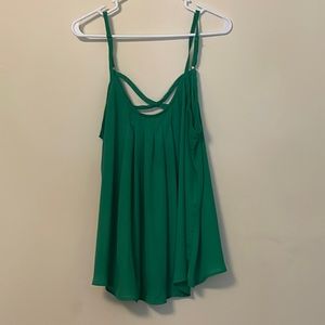 Torrid Crosscross Back Tank Top in Forest green